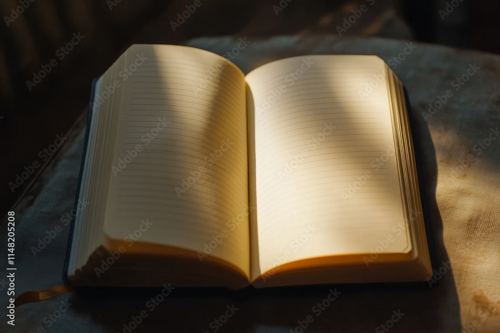 Poster a book is open to a page with a large number of dots. the book is sitting on a table