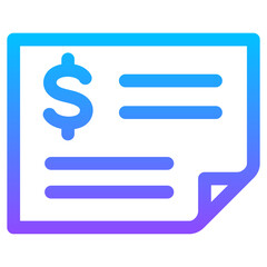 Fototapeta premium Bank Check Icon