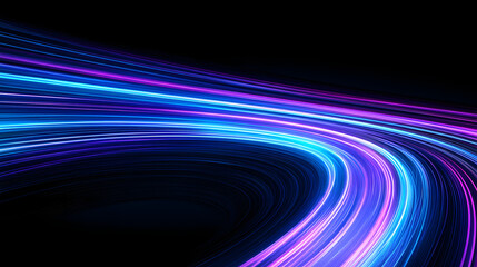 Abstract background with colorful light rays shining through a dark space, creating a vibrant and dynamic visual, symbolizing energy, creativity, and the interplay of light and color in a modern digit