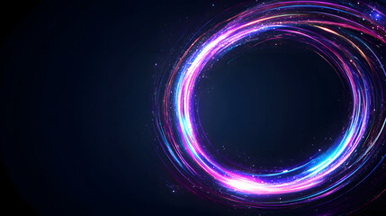 Abstract background with colorful light rays shining through a dark space, creating a vibrant and dynamic visual, symbolizing energy, creativity, and the interplay of light and color in a modern digit