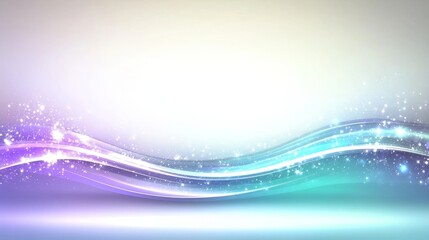 Sparkling Wave Abstract Background Design
