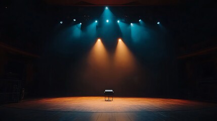 Empty stage.