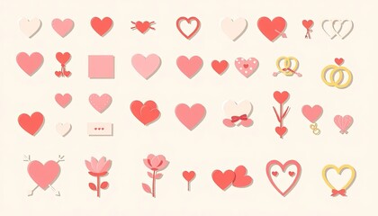 Valentine Icon Set - Element Set Valentine