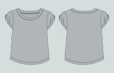 T shirt tops Clothing design vector illustration template for kids baby girls