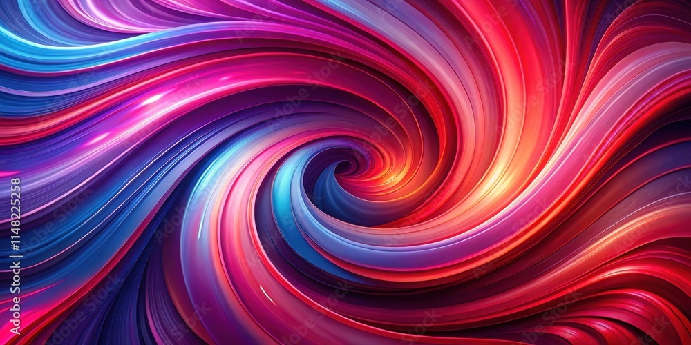 Poster abstract swirling vibrant hues a dynamic composition of colorful, intertwined lines forming a captiv