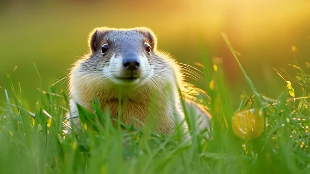 nature, cute, groundhog, wild, mammal, day, wildlife, brown, animal, marmot, fur, squirrel, summer, funny, fauna, groundhog day, marmota, furry, rodent, hog, small, ground, grass, outdoor, spring, hol