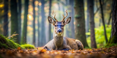 Minimalist Dead Deer Photography:  Nature's Stillness, Wildlife, Decay, Forest, Animal,  Sadness,  Art, Image, Photo, Picture,  Elegant, Simple,  Moody,  Dramatic,  Serene