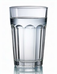 "Transparent Glass Filled with Fresh Liquid"
