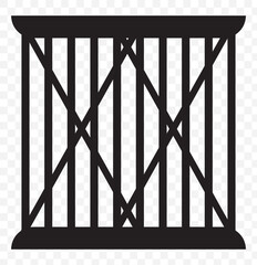 Jail Bars.line icon. eps 10.