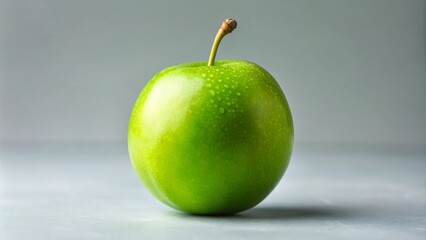 Minimalist Green Plum Photography: Still Life, Fruit, Nature, Simple, Elegant, Studio Shot, Closeup, Macro, Green, Plum, Food Photography, Fresh, Healthy, Vibrant