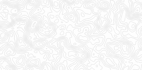 The vector topo map creative discovery White wave spiral grid stripe line map topography. vector geographic contour mounted map discovery location background.	