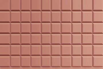 Naklejka premium PANTONE 17-1230 Mocha Mousse Minimalist 3D Pattern Wallpaper Design