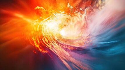 Abstract Colorful Wave of Energy
