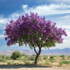 Purple flowering desert willow hybrid