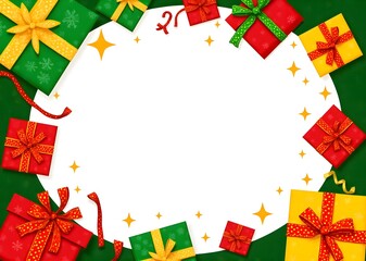 Holiday and Christmas background with gift boxes. suitable for your giftcards and greeting cards in this winter holiday.
