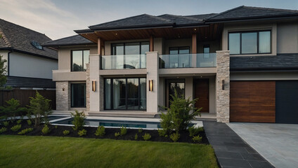 Modern Two-Story Residence with In-Ground Pool