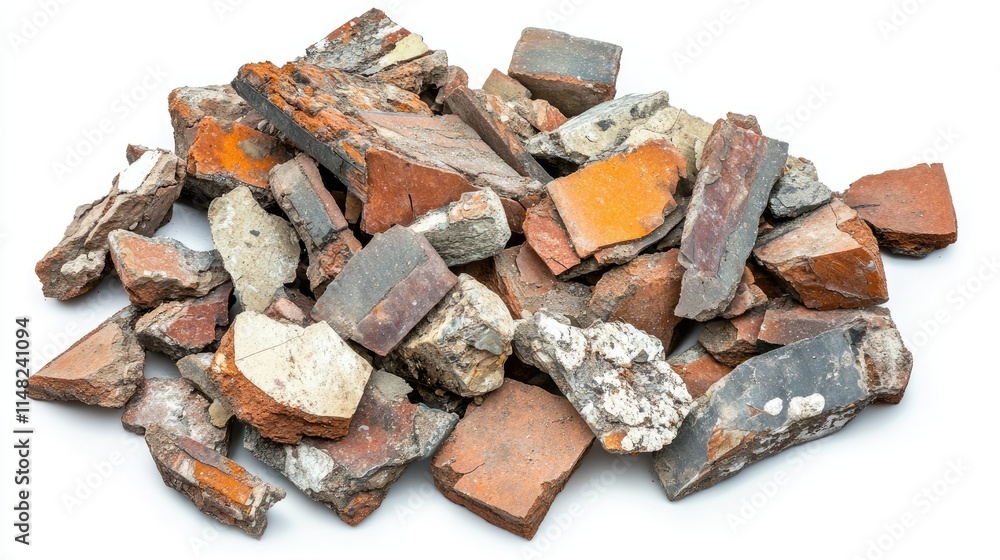 Poster a collection of colorful natural stone fragments displaying texture and pattern ideal for use in lan
