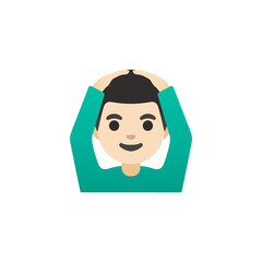 Hands on Head Emoji
