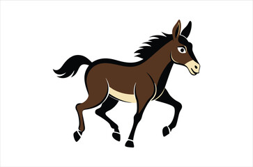 mule vector,  icon vector illustration , mule silhouette of a mule isolated on a white background, eps, png, svg,  vector,