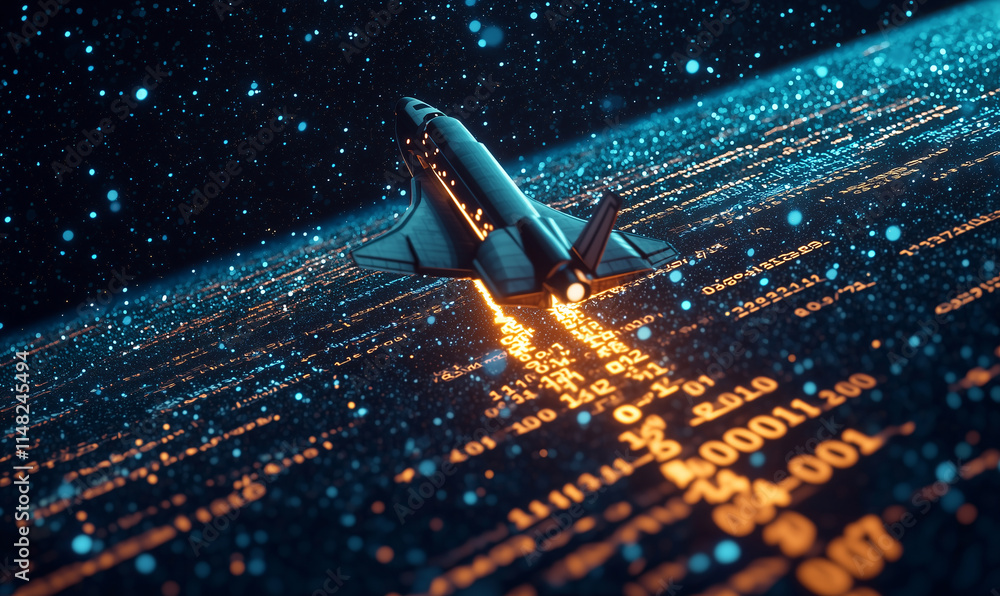 Aufkleber exploring stem education through space technology a futuristic journey into science and engineering 
