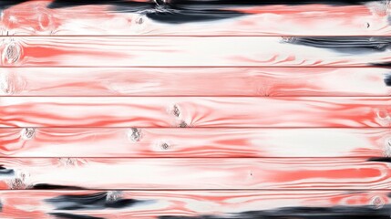 Abstract coral and white painted wood planks texture.