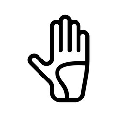 Golf Gloves Icon Vector Symbol Design Illustration