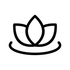 Lotus Icon Vector Symbol Design Illustration