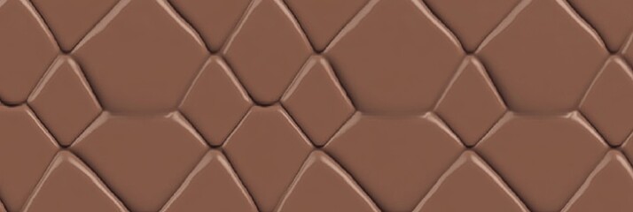Fototapeta premium PANTONE 17-1230 Mocha Mousse Minimalist 3D Pattern Wallpaper Design