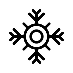 Snowflake Icon Vector Symbol Design Illustration