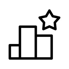 Rank Icon Vector Symbol Design Illustration