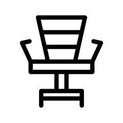 Office Chair Icon Vector Symbol Design Illustration