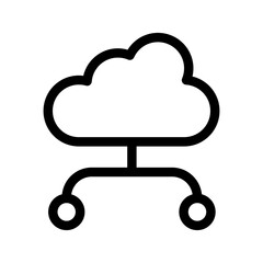 Cloud Computing Icon Vector Symbol Design Illustration