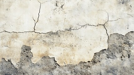 Obraz premium Weathered Wall Texture Shows Cracks and Decay