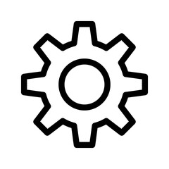 Cog Icon Vector Symbol Design Illustration