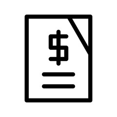 Invoice Icon Vector Symbol Design Illustration