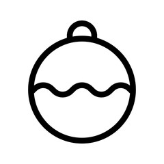 Christmas Ball Icon Vector Symbol Design Illustration