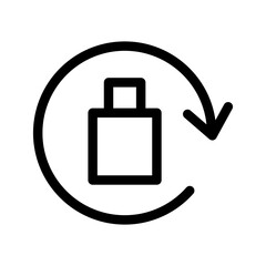 Rotation Lock Icon Vector Symbol Design Illustration