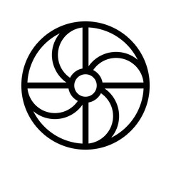 Fan Icon Vector Symbol Design Illustration