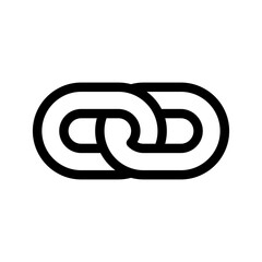 Obraz premium Link Icon Vector Symbol Design Illustration