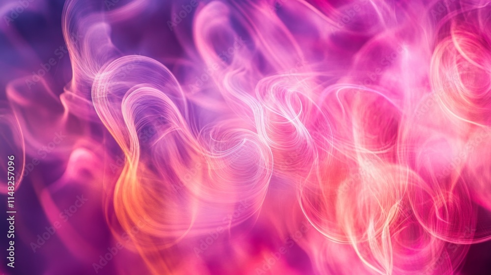 Poster vibrant colorful smoke patterns abstract art digital creation artistic environment close-up view vis