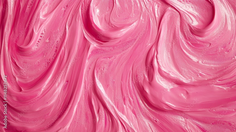 Poster vibrant pink swirl art studio setting abstract texture creative environment close-up view dynamic ar