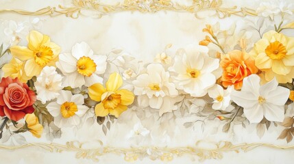 Floral burst celebration garden venue artwork vibrant atmosphere close-up view nature's beauty