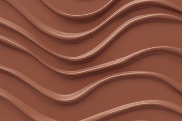 PANTONE 17-1230 Mocha Mousse Minimalist 3D Pattern Wallpaper Design