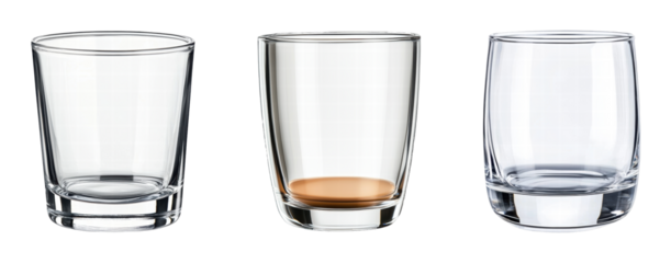 Assorted glassware showcasing different drink levels