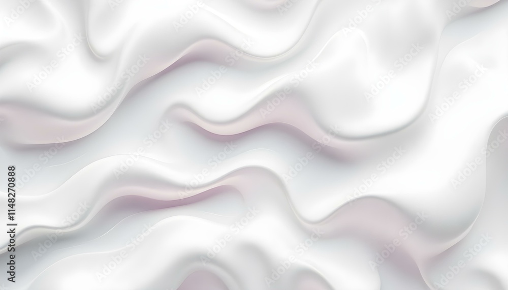 Poster background seamless subtle white glossy soft waves background texture. overlay abstract wavy embosse
