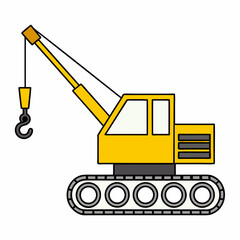 Crane Illustration for Kids.