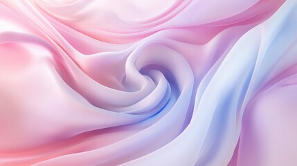 Obraz premium Whirling Spiral Pattern with Soft Pastel Colors, Creating a Serene and Hypnotic Artwork