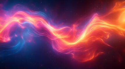 Obraz premium Abstract Cosmic Nebula Swirling Energy Streams