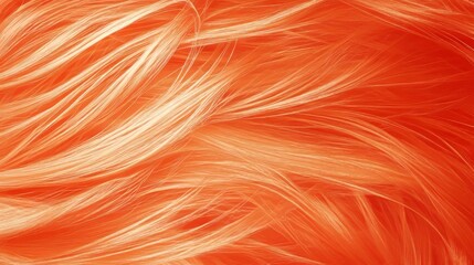 Vibrant Orange Hair Texture Background Image