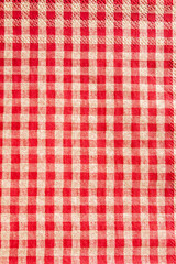 背景素材（赤いギンガムチェックのナプキン）